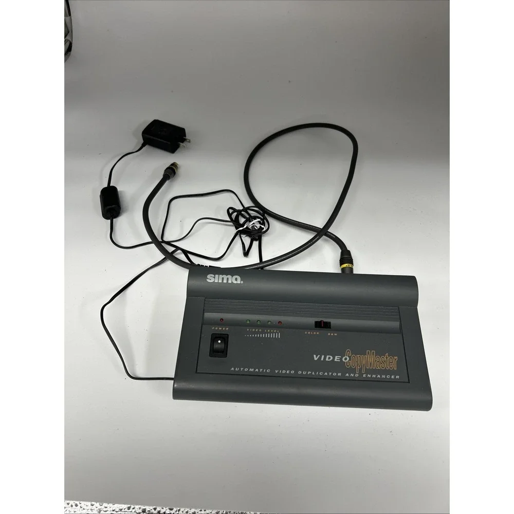 SIMA SED-CM VIDEO COPYMASTER ENHANCER DUPLICATOR W/AC CORD USED